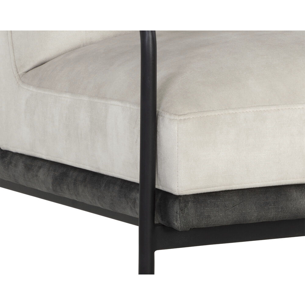 Tristen Nono Cream / Nono Dark Green Lounge Chair